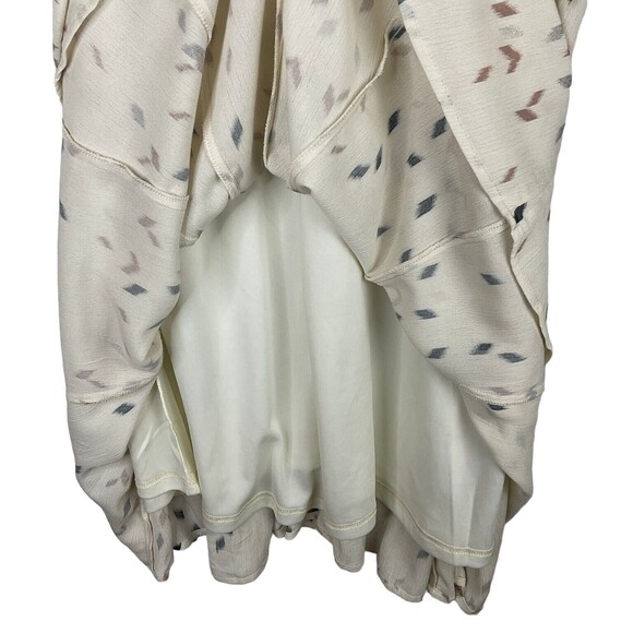 Blu Pepper Dress Flowy Baby Doll Cottage Core Boho Romantic Lined Cream Sz M - Picture 4 of 9